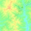 Zaria topographic map, elevation, terrain