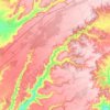 Brihuega topographic map, elevation, terrain