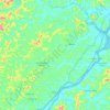 Periquito topographic map, elevation, terrain