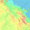 Whitsunday Regional topographic map, elevation, terrain