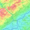 Filadelfia topographic map, elevation, terrain
