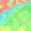 Алёшкинская городская община topographic map, elevation, terrain