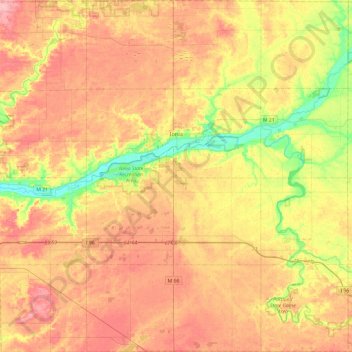 Ionia County topographic map, elevation, terrain