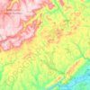 Back Mountain topographic map, elevation, terrain