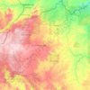 Ouham-Pendé topographic map, elevation, terrain