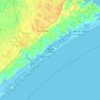 Topsail Island topographic map, elevation, terrain
