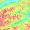 Simbach topographic map, elevation, terrain
