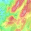 Autoreille topographic map, elevation, terrain