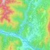Waterbury topographic map, elevation, terrain