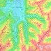 Trettach topographic map, elevation, terrain