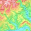 Tandel topographic map, elevation, terrain