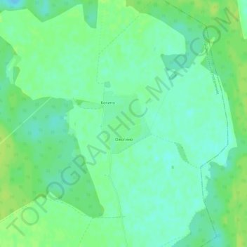 Ожогино topographic map, elevation, terrain