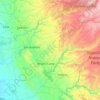 Calaveras County topographic map, elevation, terrain