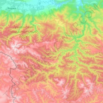 сельское поселение Жемчуг topographic map, elevation, terrain