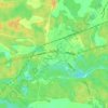 Strenči topographic map, elevation, terrain