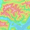 Val Grande National Park topographic map, elevation, terrain