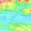 Bennungen topographic map, elevation, terrain