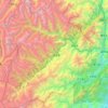 汶川卧龙特别行政区 topographic map, elevation, terrain