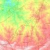 Jukskei River topographic map, elevation, terrain