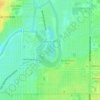 Dawson Lake topographic map, elevation, terrain