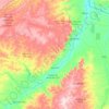 Januária topographic map, elevation, terrain