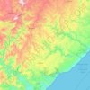 Ingquza Hill Local Municipality topographic map, elevation, terrain
