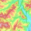 Hattenbach topographic map, elevation, terrain