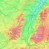 Alsace topographic map, elevation, terrain