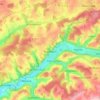Krautheim topographic map, elevation, terrain