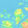 Ulstein topographic map, elevation, terrain