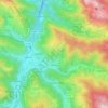 Jézeau topographic map, elevation, terrain