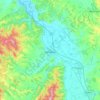 Jagodina City topographic map, elevation, terrain