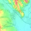 Vranov nad Topľou topographic map, elevation, terrain