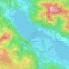 Wolfgangsee topographic map, elevation, terrain