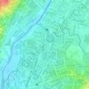 Nangka topographic map, elevation, terrain