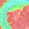 Sorel-Moussel topographic map, elevation, terrain