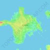 Hiiumaa topographic map, elevation, terrain