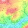 Bywell topographic map, elevation, terrain