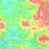 Volterra topographic map, elevation, terrain