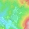 Счастливенское водохранилище topographic map, elevation, terrain