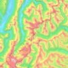 Southern Alps / Kā Tiritiri o te Moana topographic map, elevation, terrain