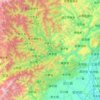 北川羌族自治县 topographic map, elevation, terrain