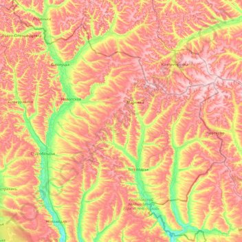 Старобельский район topographic map, elevation, terrain