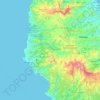 Santa Catarina topographic map, elevation, terrain