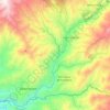 Rio Intag topographic map, elevation, terrain