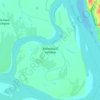 Kabelny island topographic map, elevation, terrain