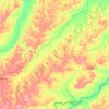 Senador Guiomard topographic map, elevation, terrain