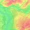 Первомайский район topographic map, elevation, terrain