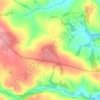 Laneast topographic map, elevation, terrain