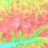 Saux topographic map, elevation, terrain
